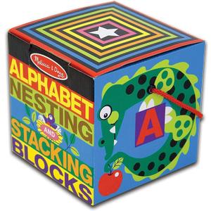 Melissa & Doug Alphabet Nesting and Stacking Blocks
