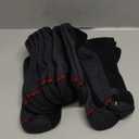 Hanes Men's Max Cushioned Ankle Socks, Multipacks (Siz6 , Black/Grey - 6 Pack)