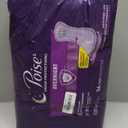 Poise Overnight Incontinence & Postpartum Pads for Bladder Leaks, 8 Drop Extra Coverage, 36 Count