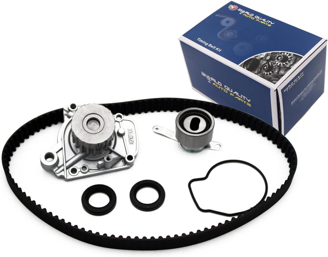 Timing Belt Kit Water Pump w/Gaskets Tensioner Fits 1996-2000 For Honda Civic 1.6L SOHC D16Y5 D16Y7 D16Y8 16 Valve