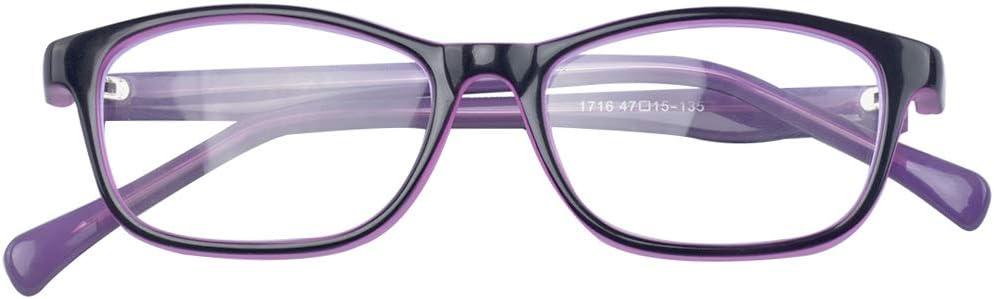 ALWAYSUV Computer Glasses Blue Light Blocking for Kids Boys Girls Teens Children Gaming Eyewear Reduce Eyestrain Glasses Purple