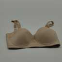  Women's Underwire Contour Multiway Full Coverage Strapless Bra Beige  36DD 