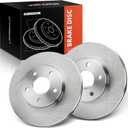 A-Premium 11.02 inch (280.00mm) Front Vented Disc Brake Rotors Compatible with Chevrolet, Pontiac Models - Cobalt 2007-2010, Cobalt 2007-2010, 2-PC Set