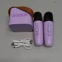 Karaoke Machine for Kids, Portable Mini Speaker with 2 Wireless Microphones, TOP Kids Gifts for Girls Ages 3, 4, 5, 6, 7, 8, 9, 10+ Years Old, 4-12th Birthday Easter Present Toy Party (Purple)