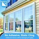 One Way Window Film Privacy,Static Cling Window Tint23.6" x 157"Silver, 23.6 X157.5 inches