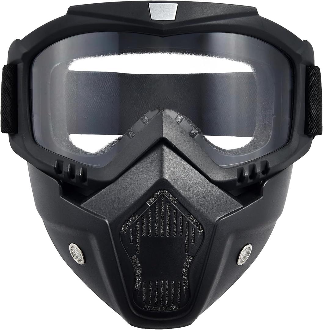 Motorcycle Face Mask Full Face,Dirt Bike Goggles Motocross, ATV, Offroad, Riding Racing Goggles for Men Women