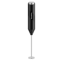 Bonsenkitchen Powerful Milk Frother for Coffee, Fast Handheld Drink Mixer with Stainless Steel Whisk, Battery Operated Hand Frother Stirrer Wand-Black