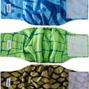 MICOOYO Belly Bands for Male Dogs, 3 Pack Reusable Dog Diapers Male for Puppy Doggie, Washable Male Dog Wraps (L, Rainforest)