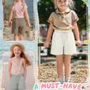 Halfchet 4 Pack Toddler Girls Bermuda Shorts, 4-Color, 2T