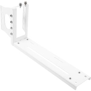 Graphics Card Bracket Vertical Pci-e Bracket Gpu Graphic Card Support Computer Stands Right Angle White Galvanized Sheet Extension Cord