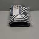 Ompaa Ultra Soft Geometric Bedroom Rugs Memory Foam Carpet, Black 5 x 8 Feet, Cozy Area Rugs for Living Room Couch Dorm Bedside Kids Girls Teens Room Nursery Decor Floor Mat