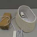 NITOWOLF Bed Reading Light, Headboard Light Reading Lights for Books in Bed with Adjustable Hook, Eye Caring Soft Fabric Shade Bedtime Reading Lamp Plug in, LED Bulb Included (Beige)