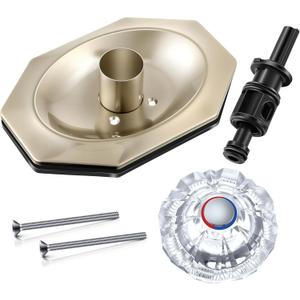 Dreyoo Compatible with Price/Pfister Avante Trim Kit, Applied for Tub and Shower Faucet, Push Pull Shower Valve Parts with Cartridge, Escutcheon, Screws, Sleeve, Handle and Gasket(Satin Nickel)