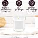Glade 1-Wick Scented Candle Jar, Clean Linen, Air Freshener Infused with Essential Oils, 4.08 Oz, 2 Count