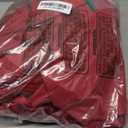 StangH Theater Red Velvet Curtains Valance with Luxury Beads for Bedroom, Rod Pocket Thick Window Waterfall Valances for Christmas/Sliding Door/Bathroom, W79 inches, 1 Panel