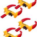 Tevlaphee Anti-Theft Wheel Lock Set, 8 Keyed Alike, Red-Yellow Color, Fits 11.8 Inch Tires, Easy Installation