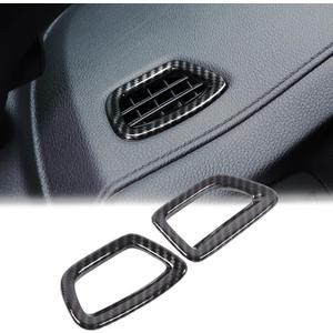 2PCS Dashboard Upper Air Vent Outlet Frame Cover for Honda Pilot 2016-2022/ Honda Ridgeline 2017-2023/ Honda Passport 2019-2023 Accessories ABS Material (Carbon Fiber Pattern)