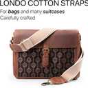 Londo Cotton Replacement Shoulder Crossbody Bag Strap - Durable, Stylish & Protective for Luggage and Suitcases (One Size, Light Brown)