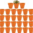 27 Pcs Small Mini Clay Pots 2.1'' Terracotta Pot Clay Ceramic Pottery Planter Cactus Flower Pots Succulent Nursery Pots- Great for Window Boxes, Cactus, Plants, Crafts, Wedding Favors