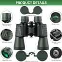 20x50 High Powered Binoculars for Adults, Waterproof Binoculars with Low Light Vision for Bird Watching Hunting Camping Travel Cruise Hiking Sports Stargazing, Gifts for Men Dad