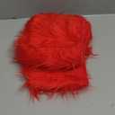 Ice Fabrics Craft Faux Fur Fabric Pre Cut Rolls - 6"x60" Fur Ribbon Mohair Fabric Strips - Super Soft and Fuzzy - Perfect for Crafts, Costumes & Decoration - Red - 6x60