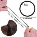 2 x Girls Strong Elastic Hair Ties Bands Women No Metal Braided Rubber Hair Bands Ouchless Hair Elastics Ties for Ponytail (8Multicolor 80PCS)