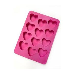 2 Pcs Heart Silicone Molds, Non-Stick Silicone Molds for Baking, Food Grade Heart Mold for Chocolate, Candies, Cakes, Soap, Candles