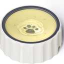 Dog Small Animals Water Bowl No Spill 70oz/2L Large Capacity Dispenser Non Slip No Splash Small Animals Bowl Pet Slow Feeder No Drip Dog Water Bowl on Vehicle for Dogs and Cats - Beige