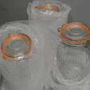 Amzcku Wide Mouth Vintage Mason Jars with Airtight Lid 64oz 2 Quart, Canister Quart Jars for Kitchen Storage - for Coffee, Sugar, Beans 3 Pack