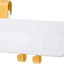 Bunk Bed Shelf for Top Bunk Bunk Bed Accessories for Kids Bedside Storage Plastic Bunkbed Accessories with Hooks, White