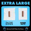 DUDE Wipes - Flushable Wipes - 6 Pack, 288 Wipes - Unscented Extra-Large Adult Wet Wipes - Vitamin-E & Aloe - Septic and Sewer Safe
