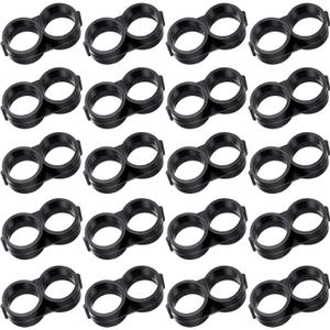 Boao 20 Pack Drip Irrigation Fittings for 1/2 Tubing, 16mm Drip Tubing End Closure Plugs Fitting Kit Trickle Plug Fittings End Cap Connectors for Sprinkler Systems