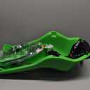 iBert Front Mounted Child Seat with Patented Mounting for Easy and Secure Installation - Childs Bike Seat with 3-Point Safety Harness and Adjustable Foot Cups - Durable Plastic Shell (Green)