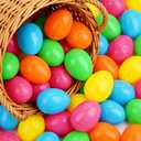 48 Pcs Easter Eggs, Premium Plastic Solid Color Egg Set, Vibrant Multicolor Easter Egg Mix, Spring Egg Collection for Egg Hunt and Party Activities