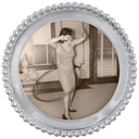Mariposa Beaded Round Frame