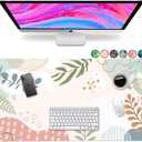 French KOKO Large Desk Mat - XL Desk Pad Deskpad Deskmat Cute Girls Womens Desktop Protector Home Office Essentials Laptop Pad Mousepad (15" x 30")