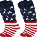 Zando Kids Soccer Baseball Football Softball Socks Cotton Girls Knee High Socks Uniform Socks for Boys Girls 3-12 years (Pink, M)