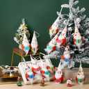 20 Sets Christmas Book Lovers Ornaments Book Club Gifts Reading Gnome Hanging Ornaments Swedish Gnome Xmas Tree Hanging Decorations for Bookworm Teacher Librarian Bookish Coworker