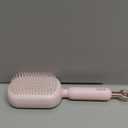 Self Cleaning Hair Brush, 2026 Upgrade Retractable Cushion Massage Comb, Anti Static Self Cleaning Hair Brush, Hairs Styling Tools for All Hairs Types, One-pull