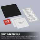 PowerA Screen Protector for Nintendo Switch 2-2pk, Protects Screen, Easy to Apply, Includes 2 Screen Protectors, Microfiber Cleaning Cloth, and Applicator