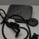 Veken 11.8'' Rain Black Shower Head with Handheld Spray Combo, Extension Arm for Rainfall showerhead, Muti-modes Massage High Pressure Hand Held Shower Heads with Hose, Anti-Clog Nozzles & Bathroom