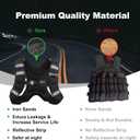 ZUETK Weighted Vest, 8lb Weight Vest with Reflective Stripe, Weighted Vest for Men Women Workout Equipment for Strength Training, Running, Jogging, Fitness, Weight Loss (Black with Bag)