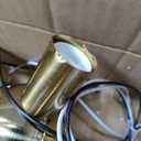 Phaosio Modern Sputnik Chandelier Ceiling Light Fixtures, 6Lights 22” Mid Century Industrial Metal Semi Flush Mount for Dining Room, Bedroom, Living Room Brushed Gold