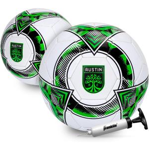Franklin Sports Official MLS Team Soccer Balls - Official Size 5 Soccer Balls - Regulation Size + Weight Soccer Ball for Kids + Adults - Boys + Girls Soccer Ball - Air Pump Included