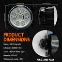 Fog Light Bulb 3.5 Inch For Ram Promaster 1500 2500 3500 2014-2019 Front Bumper Fog Light Driving Lamps,6000k,Pack of 2