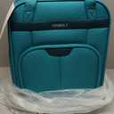 Personal Item 16-Inch Underseat Carry on Luggage With Wheels Lightweight Wheeled Underseater under seat bags for airplanes Upright 2 Wheel,Boy and Girl,Teal Green