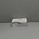 goldenwarm Brushed Nickel Square Pocket Door Lock, Pocket Door Hardware for 2-1/8'' Round Bore Hole, Pocket Door Handles Fit 1-1/4'' to 2'' Thickness Sliding Door 2-3/8'' Latch 1 Pack