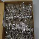 20 Pack 10 Pair 1 inch Overlay Soft Close Hinges for Kitchen Cabinet Hinges Satin Nickel Hidden Hinges Stainless Steel Concealed Hinge self Closing