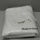 GFCC 8FTX10FT White Backdrop Background for Photography Photo Booth Backdrop for Photoshoot Background Screen Video Recording Parties Curtain