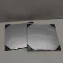 4 Pack Acrylic Mirrors for Wall,8 x 8 Inch Self Adhesive Frameless Small Mirror Tiles, Flexible Plastic Mirror Sheets for Bedroom Home Gym Door (8 * 8 inch)